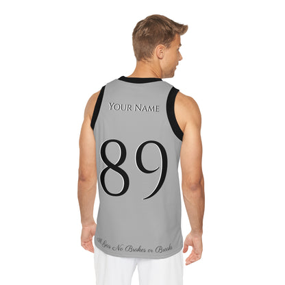 Black and Grey Cloud 9 flavored Gas Bros Unisex Basketball Jersey