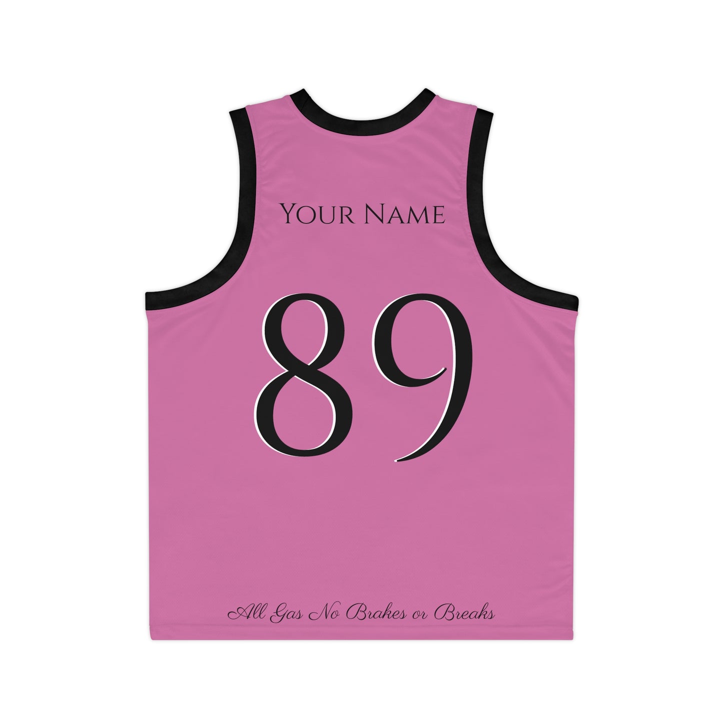 New York Pink flavored Gas Bros Unisex Basketball Jersey