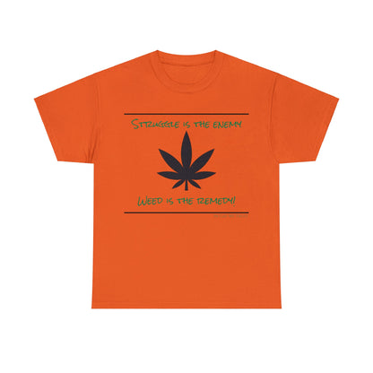 Weed is the Remedy Classic Gas T-shirt orange