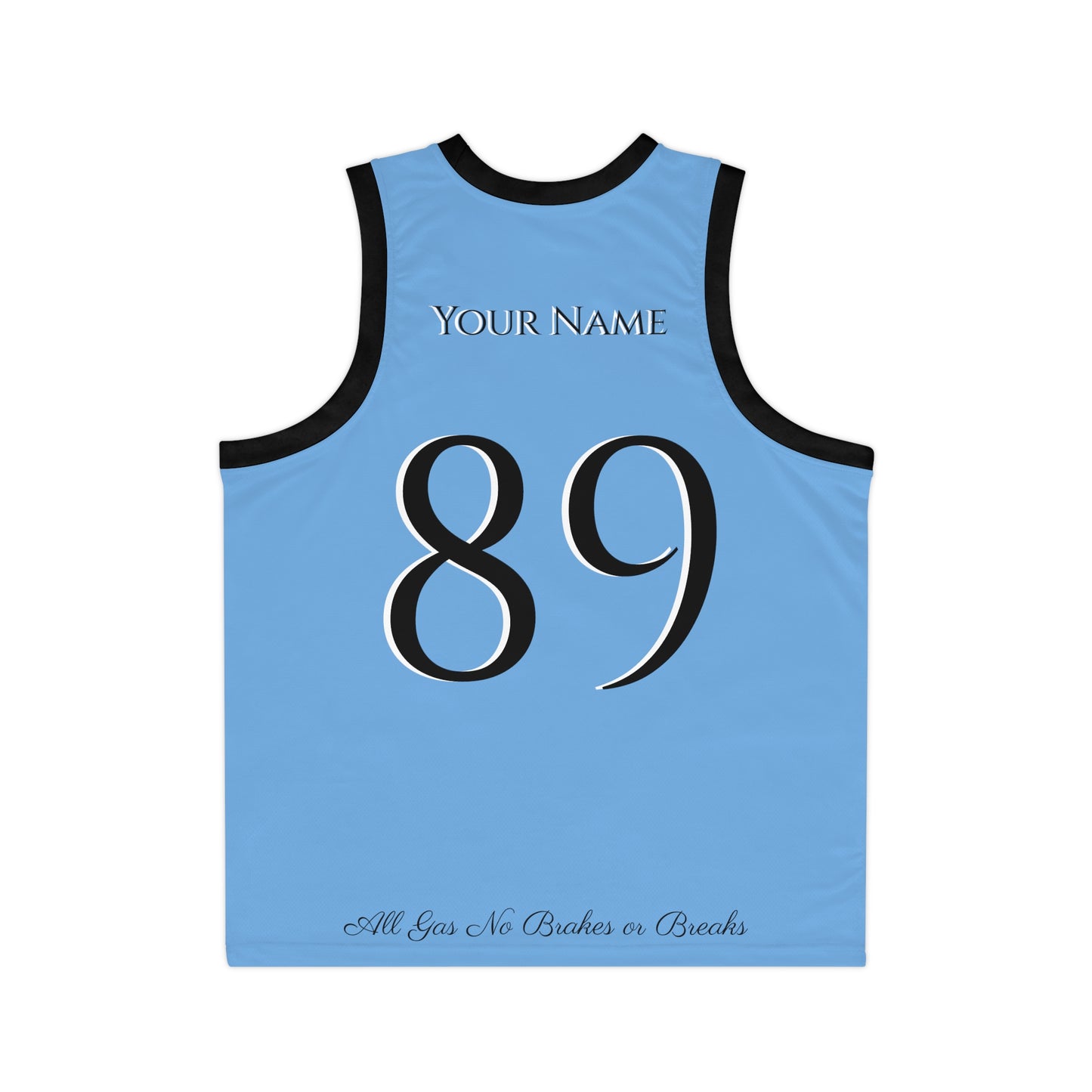 Baby Sky Blue flavored Gas Bros Unisex Basketball Jersey