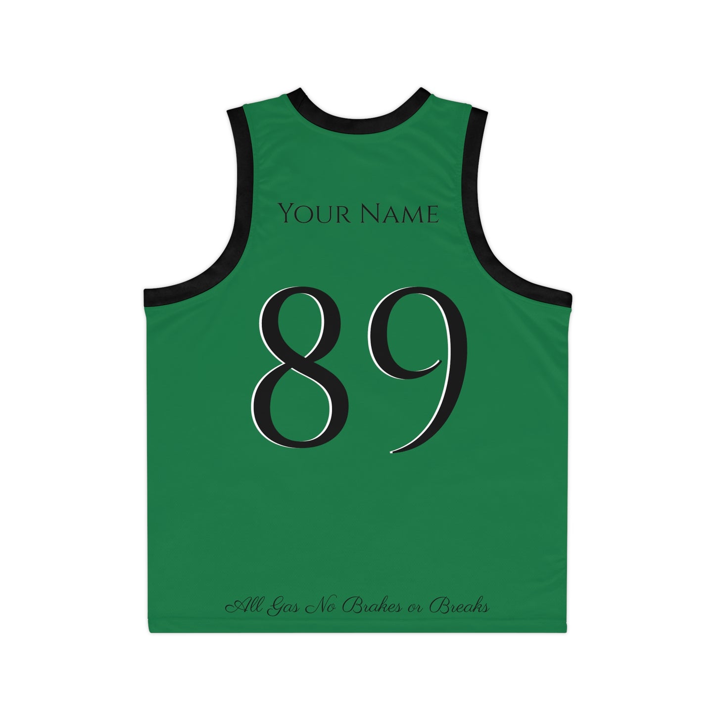 Celtics Green and Black flavored Gas Bros Unisex Basketball Jersey