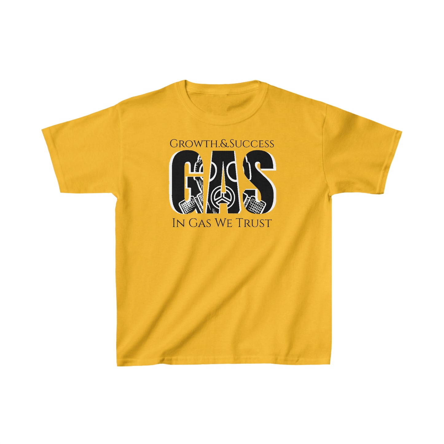 Kids In Gas We Trust Heavy Cotton T Shirt