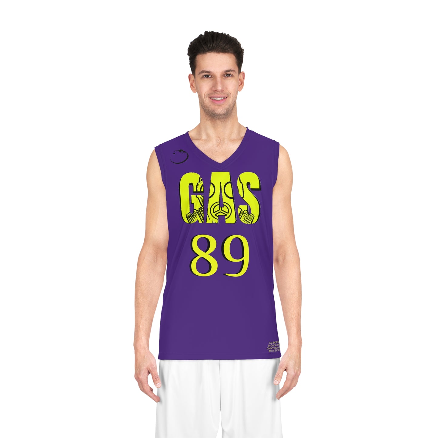 LA Lakers colors Gas Bros NBA Custom Jersey Uniform