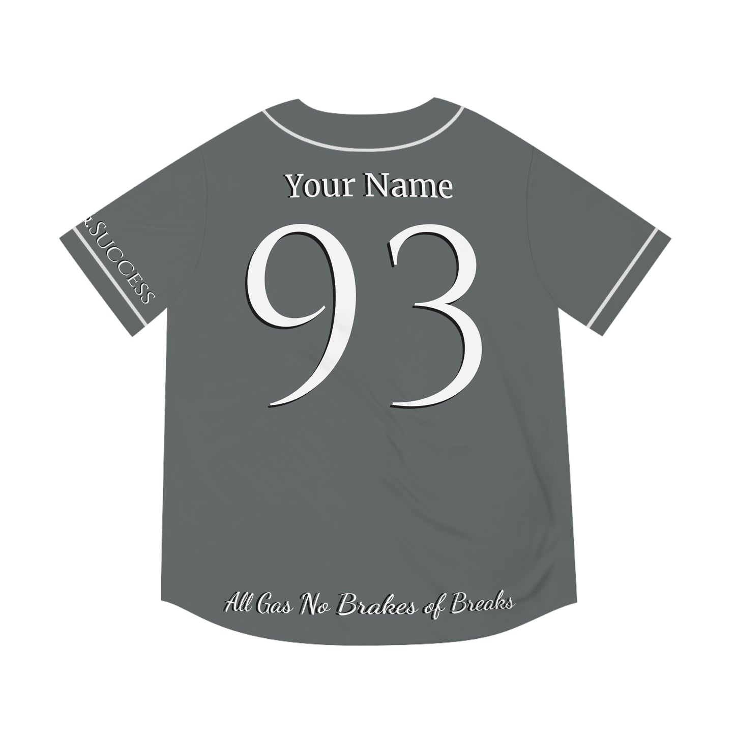 MLB Dark Cloud 9 Grey Customizable Baseball Jersey