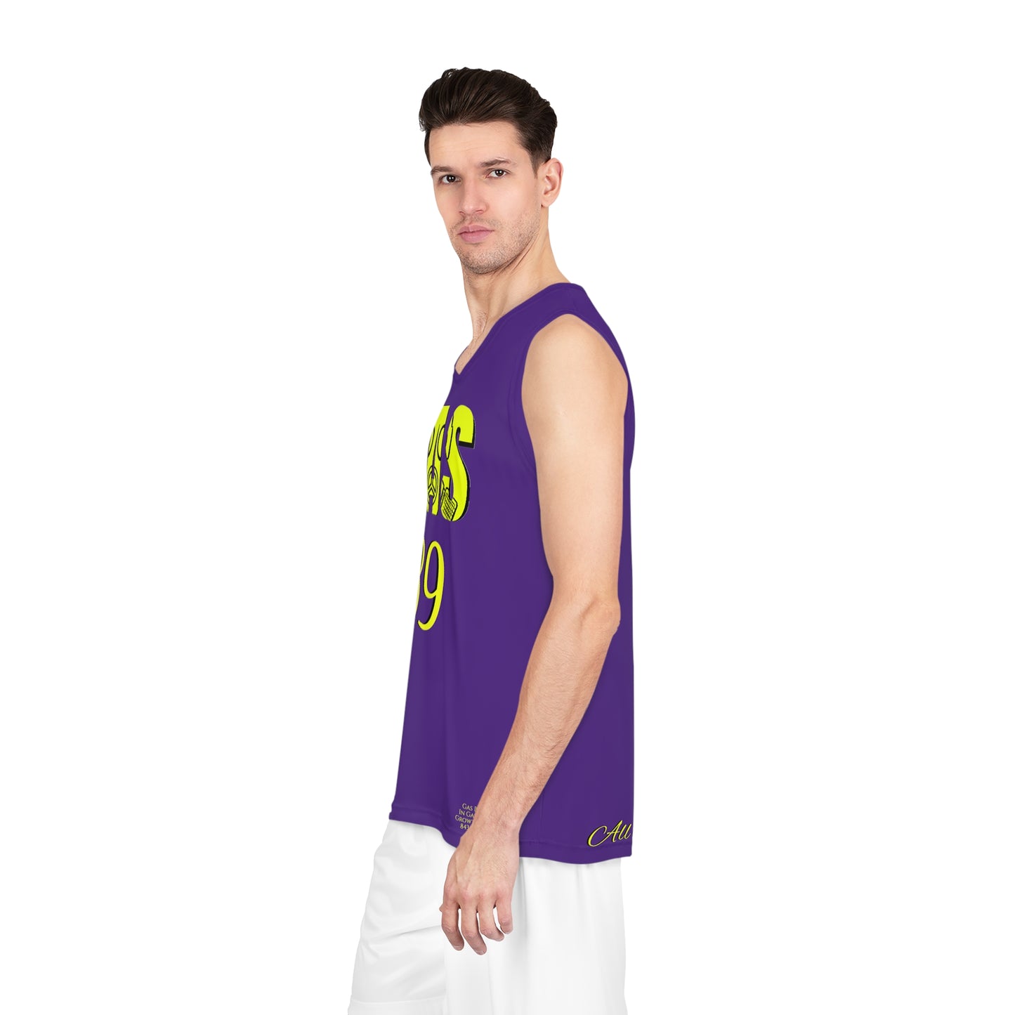 LA Lakers colors Gas Bros NBA Custom Jersey Uniform