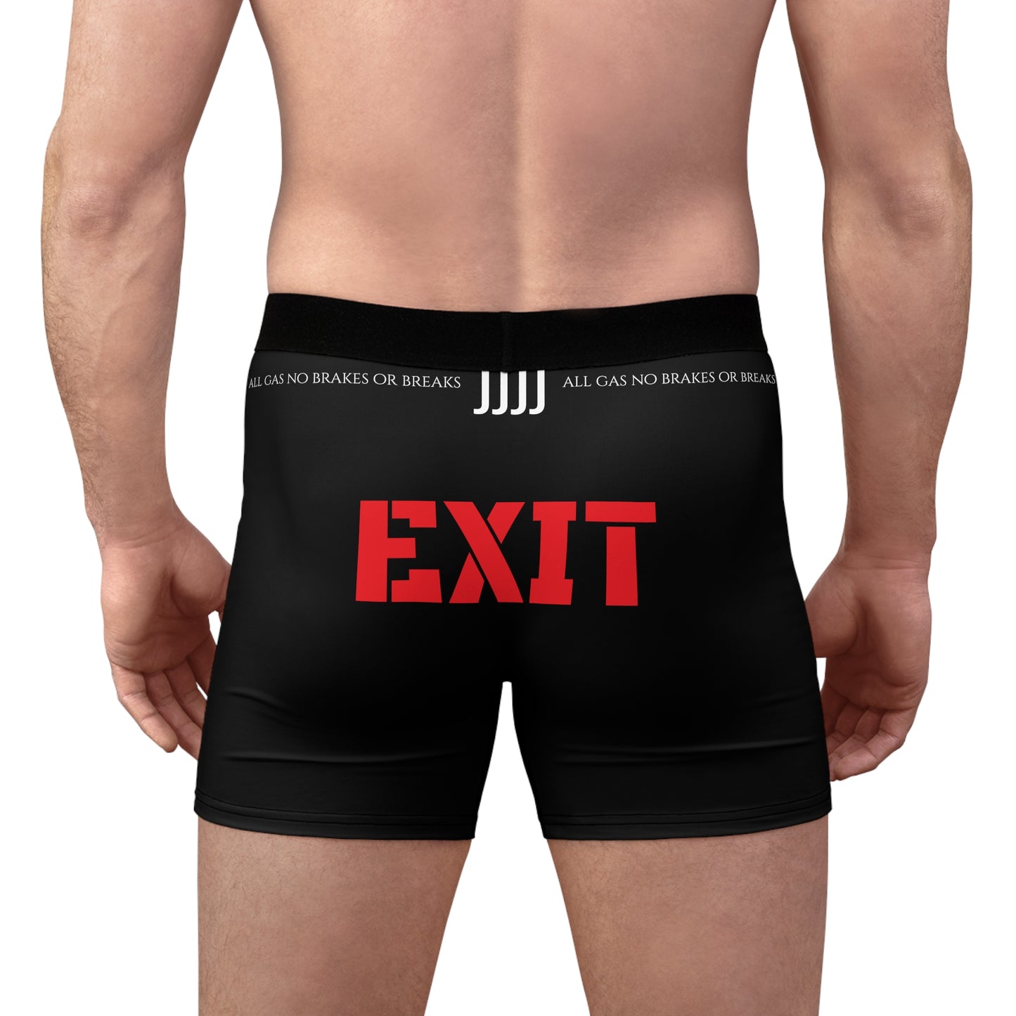 Men's Ride or Die Black Boxer Briefs