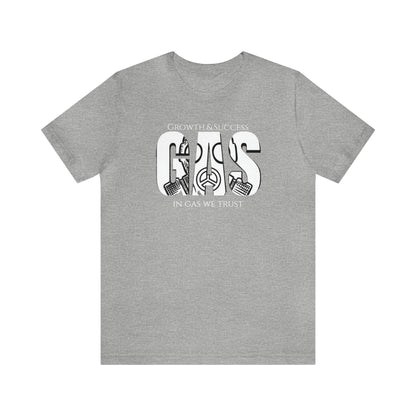 Classic Original Unisex Short Sleeve Gas Tee - White print