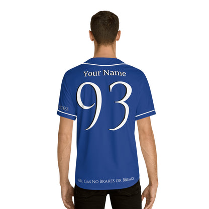 MLB Royal Premium Blue Customizable Baseball Jersey