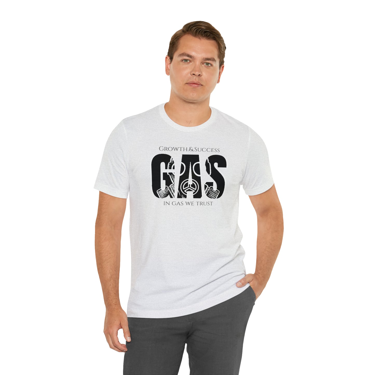 Classic Original Unisex Short Sleeve Gas Tee - Black print