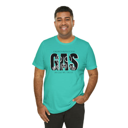 Classic Original Unisex Short Sleeve Gas Tee - Black print