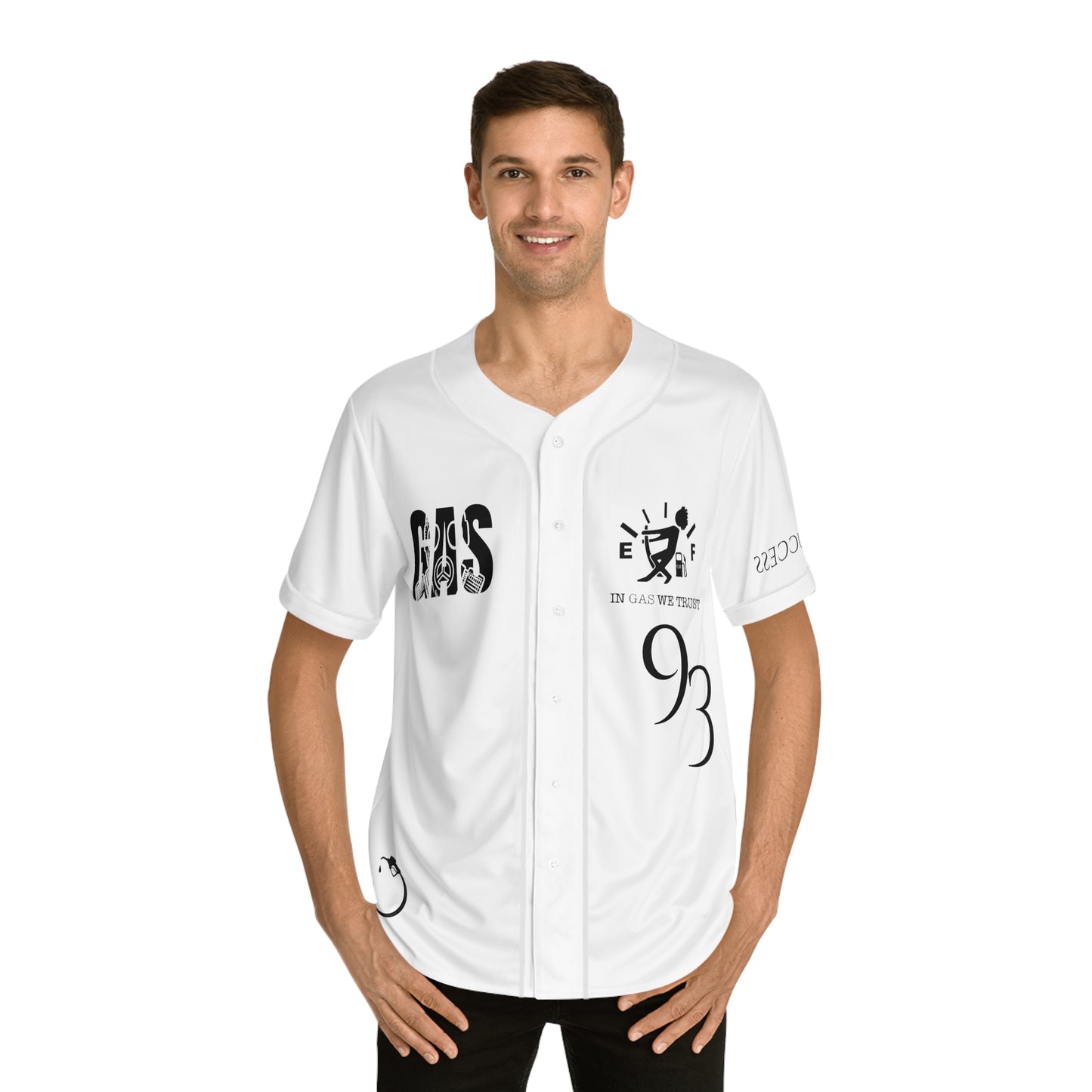 MLB White Gas Brothers Baseball Jersey