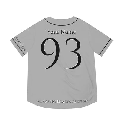 MLB Cloud 9 Light Grey Custom Baseball Jersey