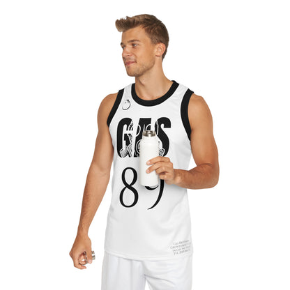 White Widow flavored Gas Bros Unisex Basketball Jersey