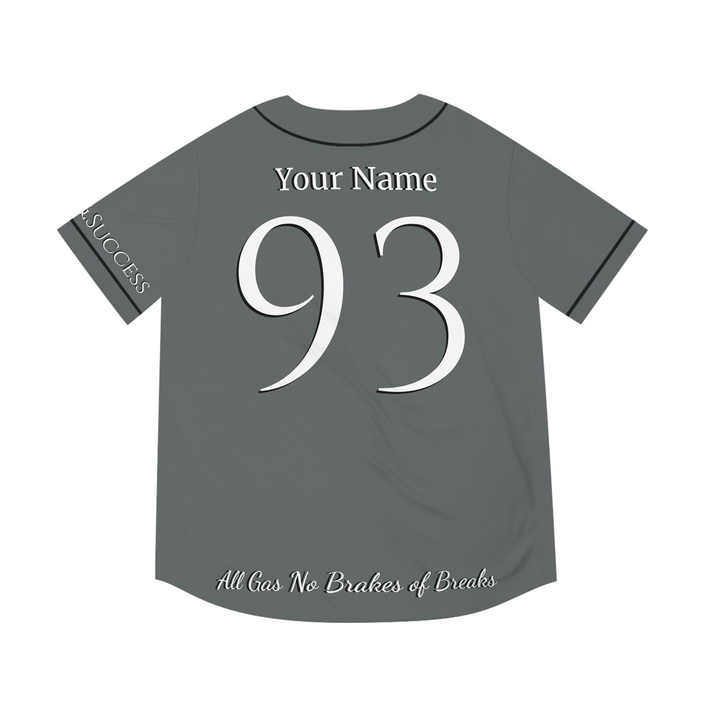 MLB Dark Cloud 9 Grey Customizable Baseball Jersey