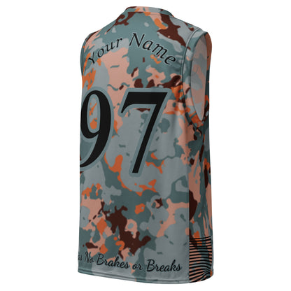 Hunter's Orange Camo Unisex Gas NBA Jersey