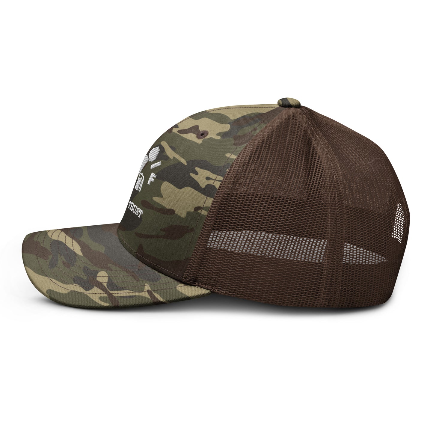 Camouflage Gas Bros Trucker Snapback Hat