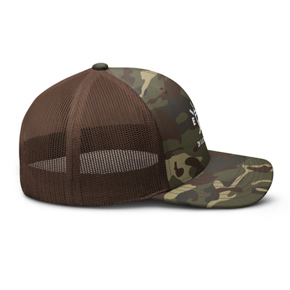 Camouflage Gas Bros Trucker Snapback Hat