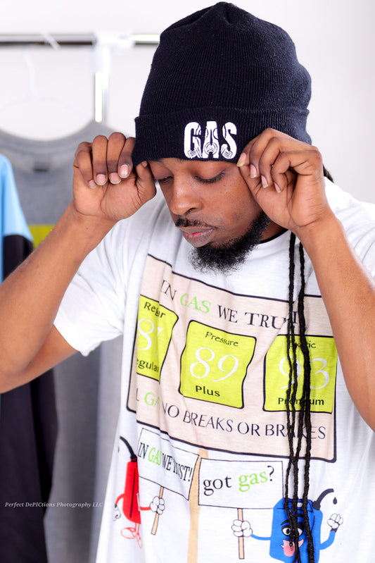 Colored Cuffed Gas Beanie