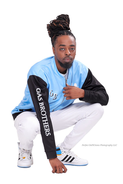 Carolina Blue Gas Brothers Unisex Bomber Jacket