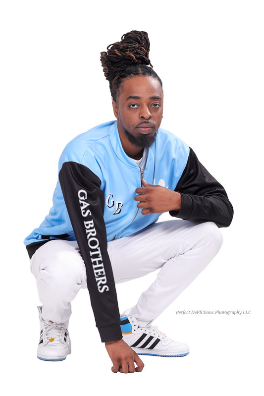 Carolina Blue Gas Brothers Unisex Bomber Jacket