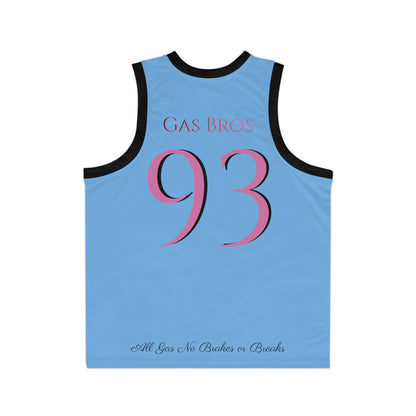 Bubble Gum flavored Gas Bros Unisex Basketball Jersey