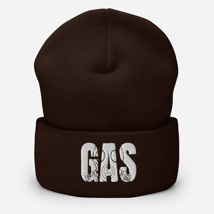 Colored Cuffed Gas Beanie