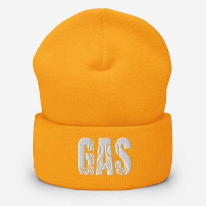 Colored Cuffed Gas Beanie