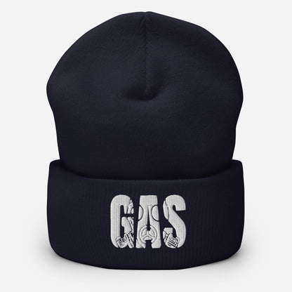 Colored Cuffed Gas Beanie