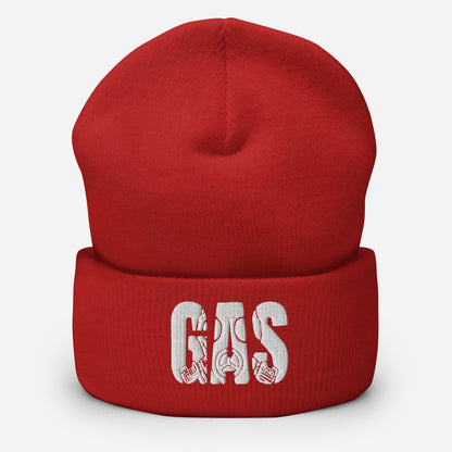 Colored Cuffed Gas Beanie