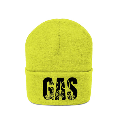 Knitted Skully Gas Beanie yellow