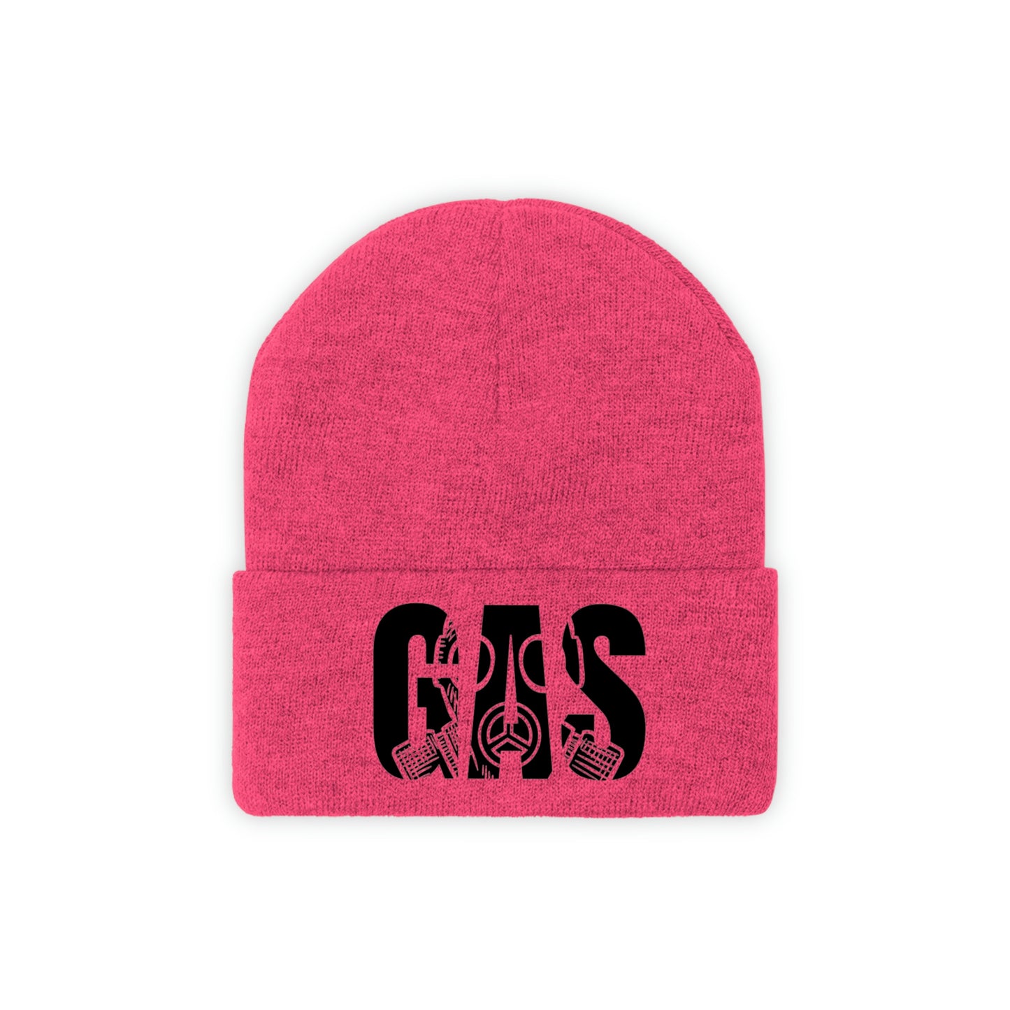 Knitted Skully Gas Wool Beanie pink