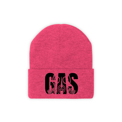 Knitted Skully Gas Wool Beanie pink